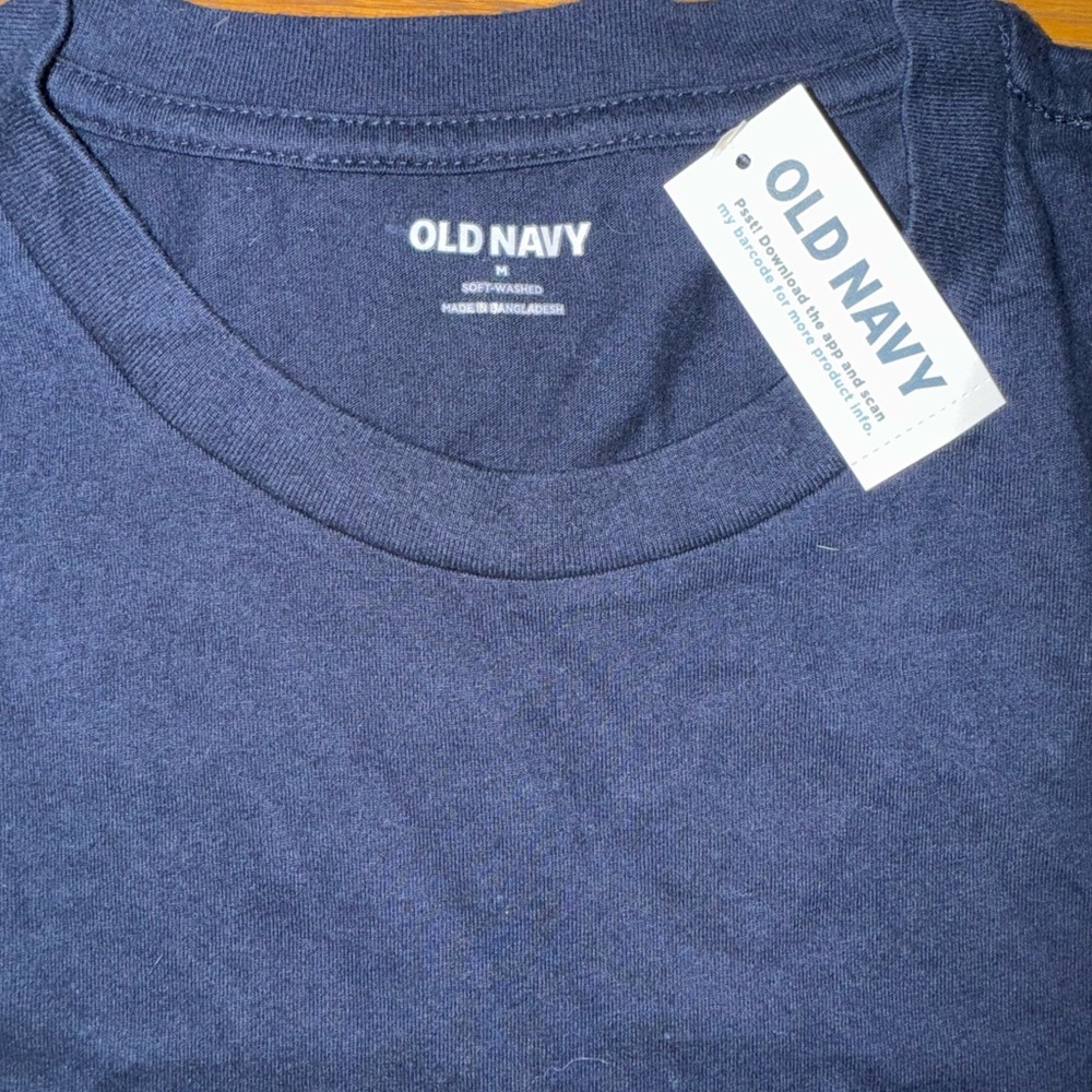 Old Navy Men's Navy Blue Short Sleeve Tee